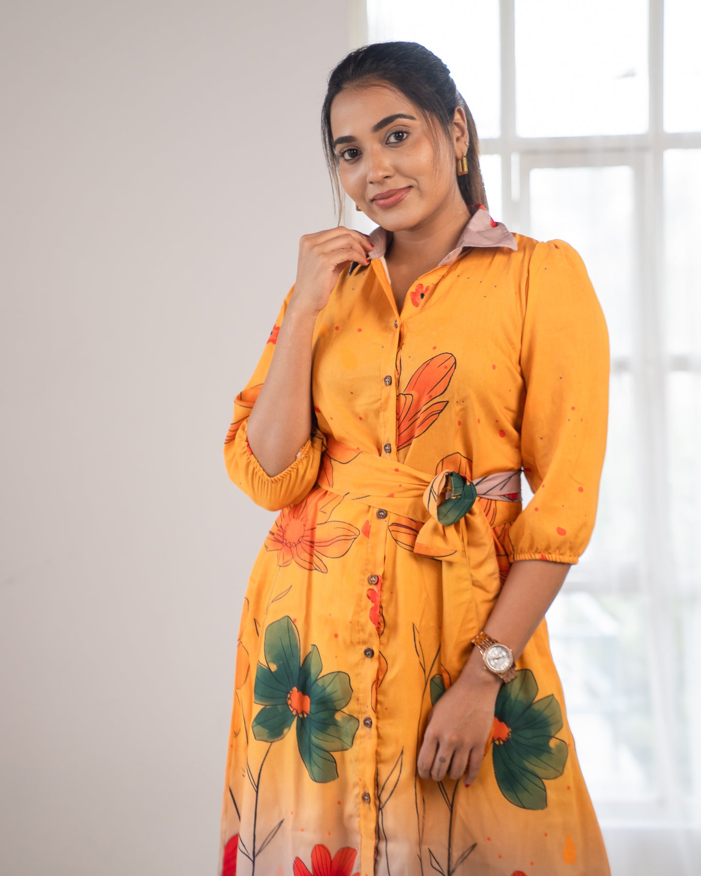 cotton maxi dress india, lightweight handloom cotton dress, sustainable cotton clothing india, eco friendly cotton dress, everyday cotton kurti, office wear cotton kurti, festive floral cotton dress, floral ikat cotton dress, pastel floral dress, elegant cotton dress for festivals, Feeding friendly , Affordable clothing, Chennai brands, Chennai clothing brands