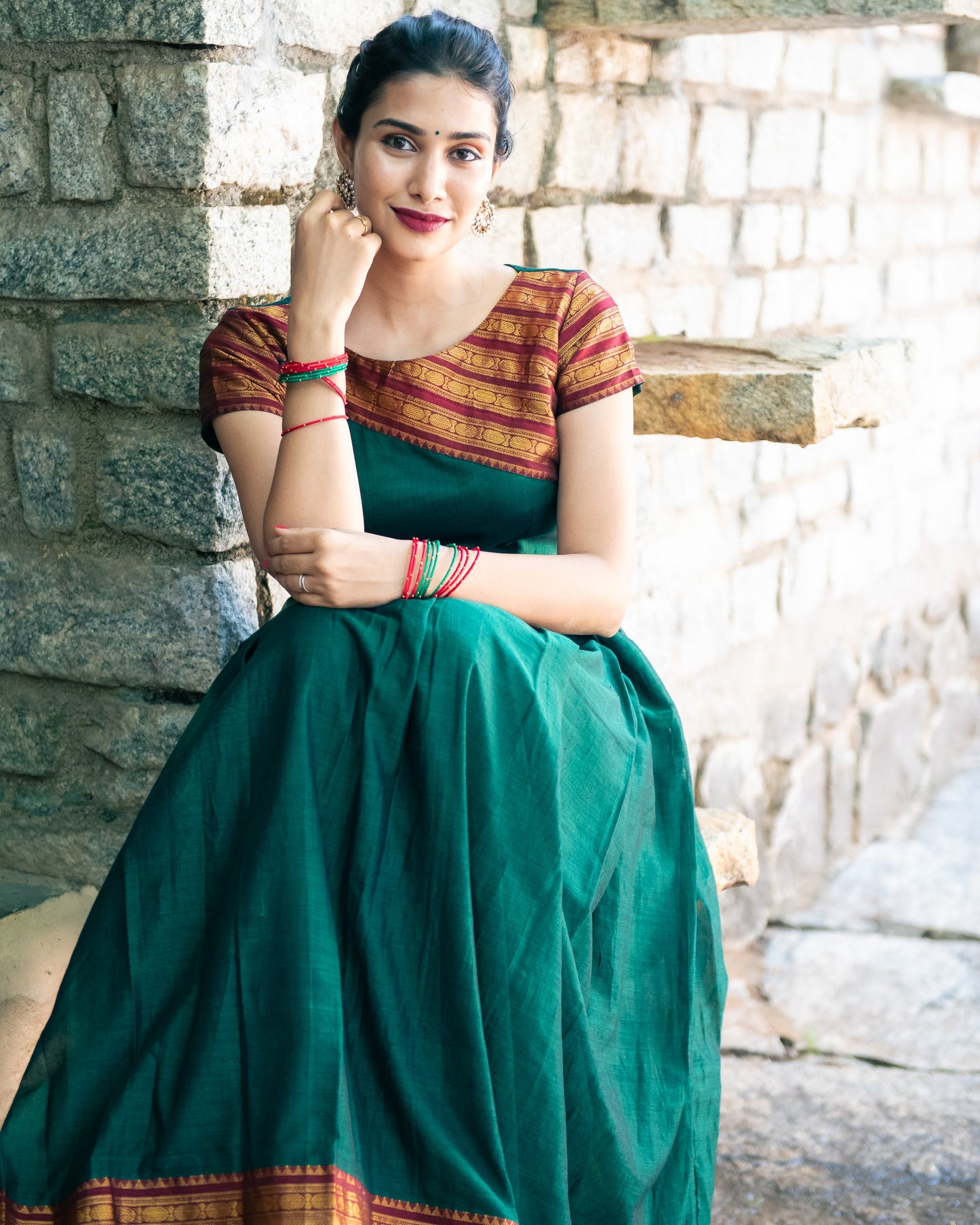 narayanpet dress,silk cotton dress,cotton dress,dress with zari,customise option,silk dress,ethnic wear,indian wear,traditional wear,indian dress,pleated dress,short sleeve dress,knee length dress,full length dress,festive wear