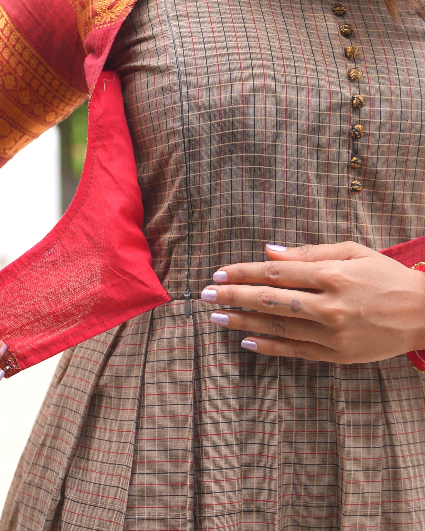 cotton maxi dress india, lightweight handloom cotton dress, sustainable cotton clothing india, eco friendly cotton dress, everyday cotton kurti, office wear cotton kurti, festive floral cotton dress, floral ikat cotton dress, pastel floral dress, elegant cotton dress for festivals, Feeding friendly , Affordable clothing, Chennai brands, Chennai clothing brands