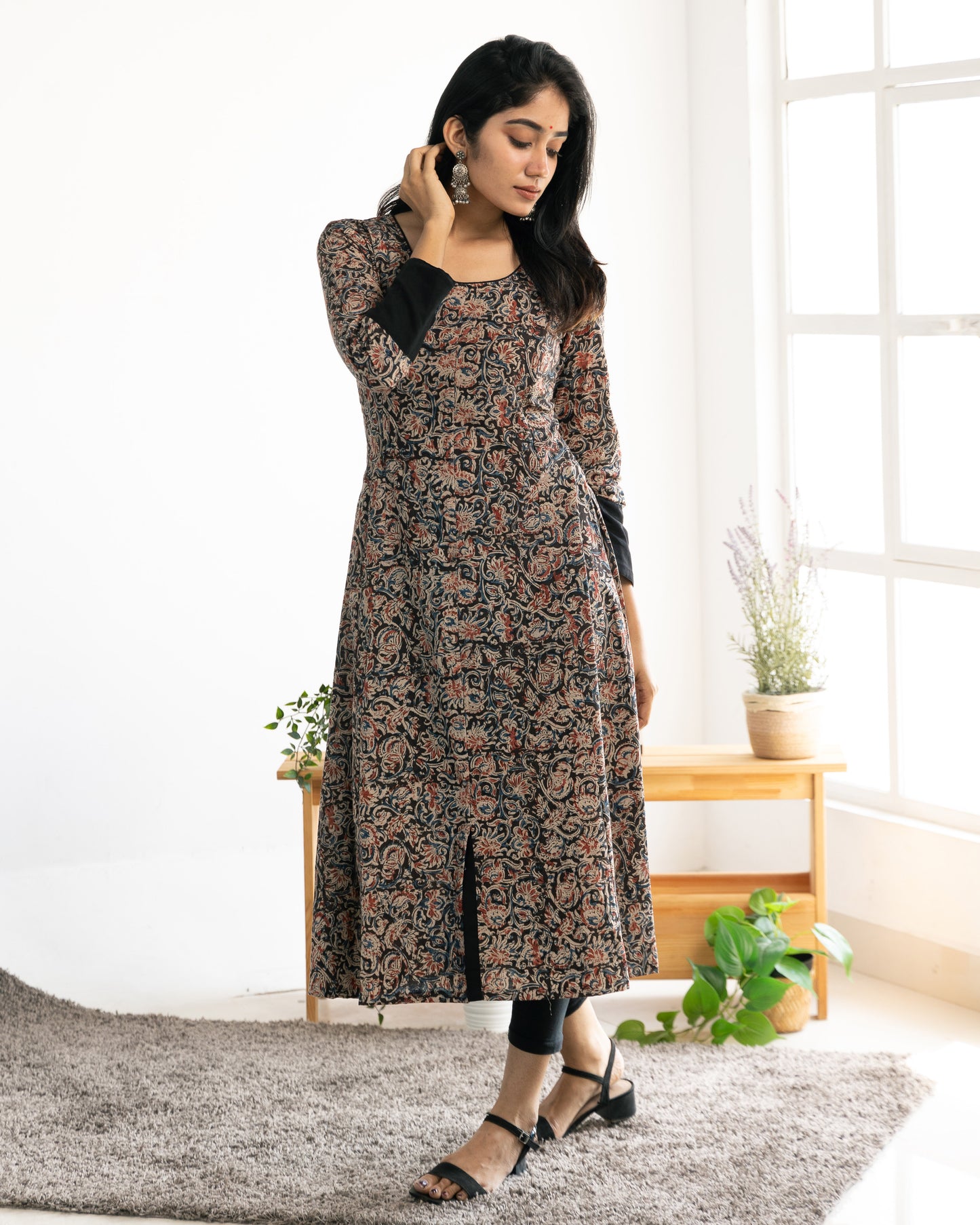 Krishna - Kalamkari Cotton Kurti - PRE ORDER - Feeding