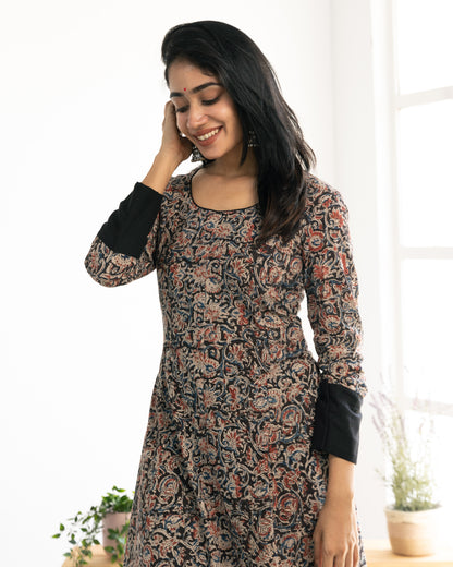 Krishna - Kalamkari Cotton Kurti - PRE ORDER - Feeding