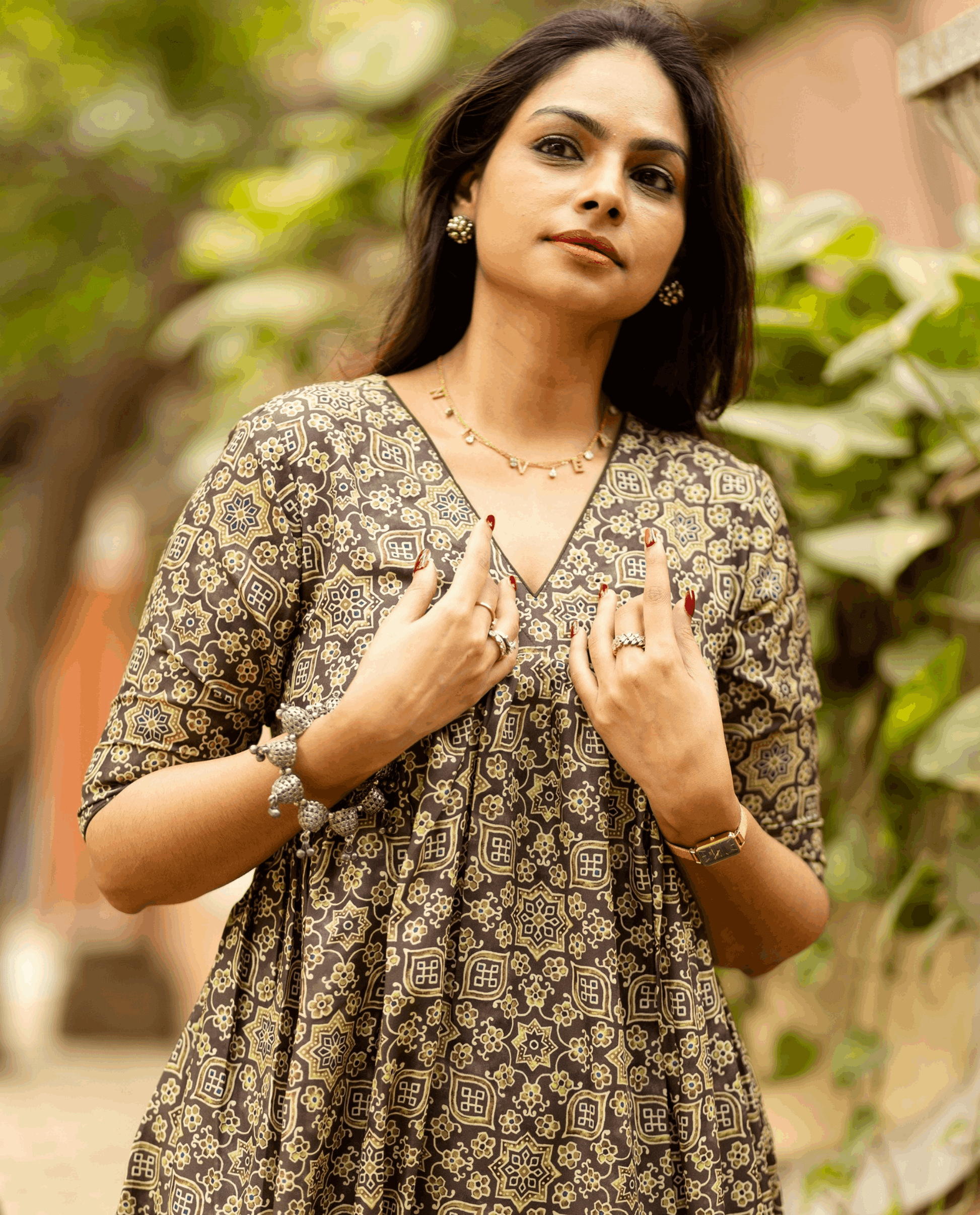 Sage Petal : Rayon Kurti - Regular
