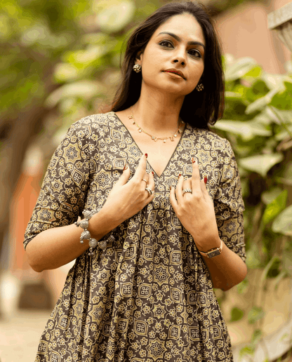 Sage Petal : Rayon Kurti - Regular