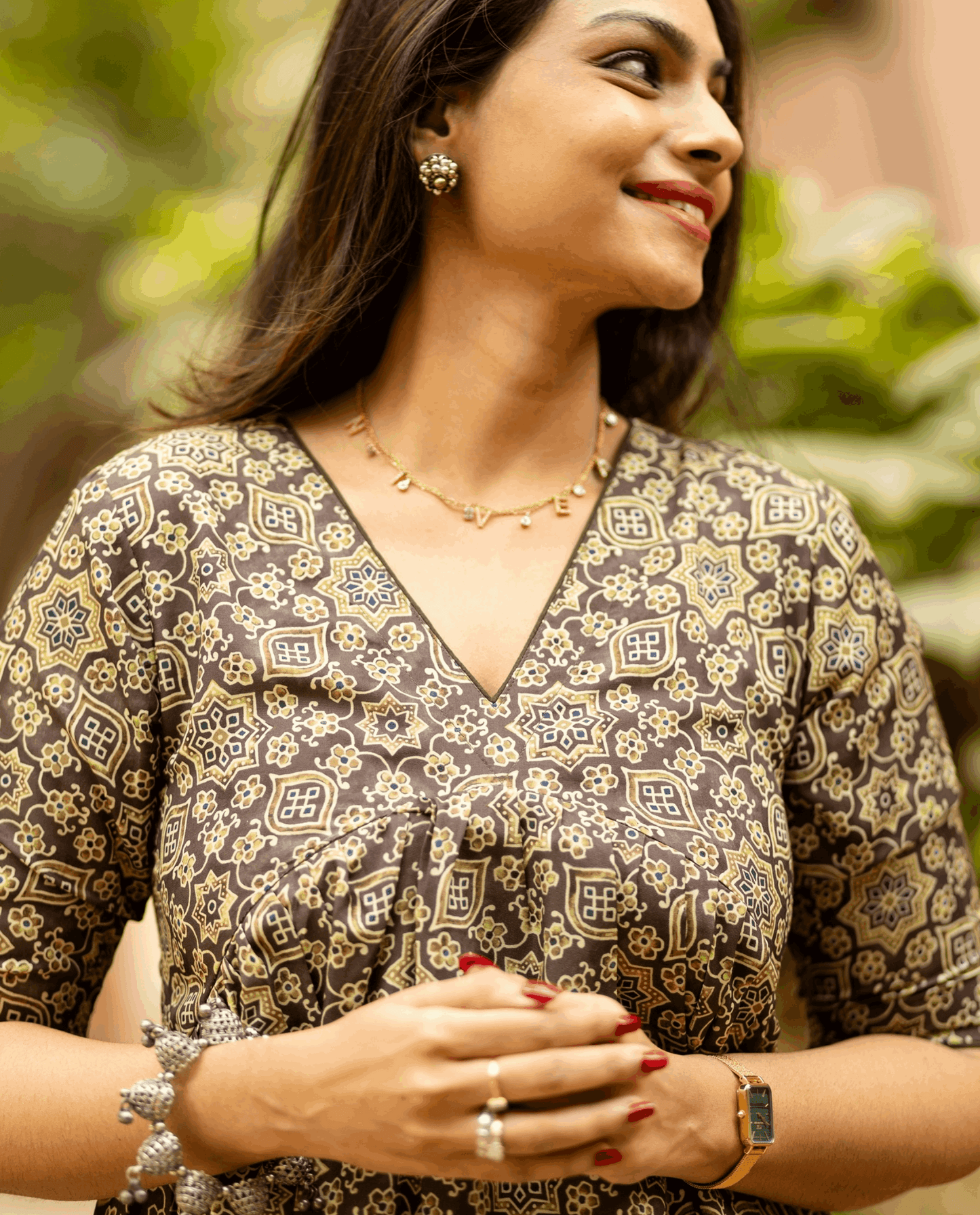 Sage Petal : Rayon Kurti - Regular