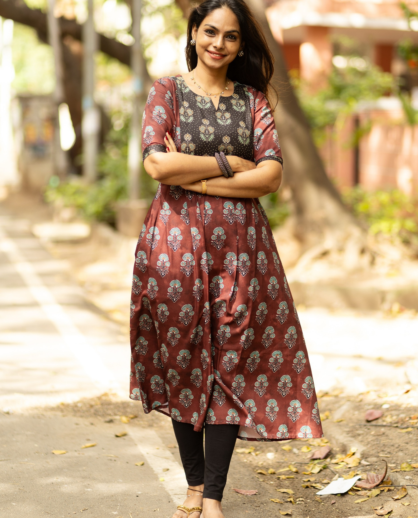 Rose Wine - Rayon Kurti - Feeding