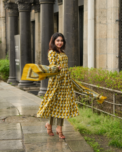 Olive Glow - Cotton Co-ord Set