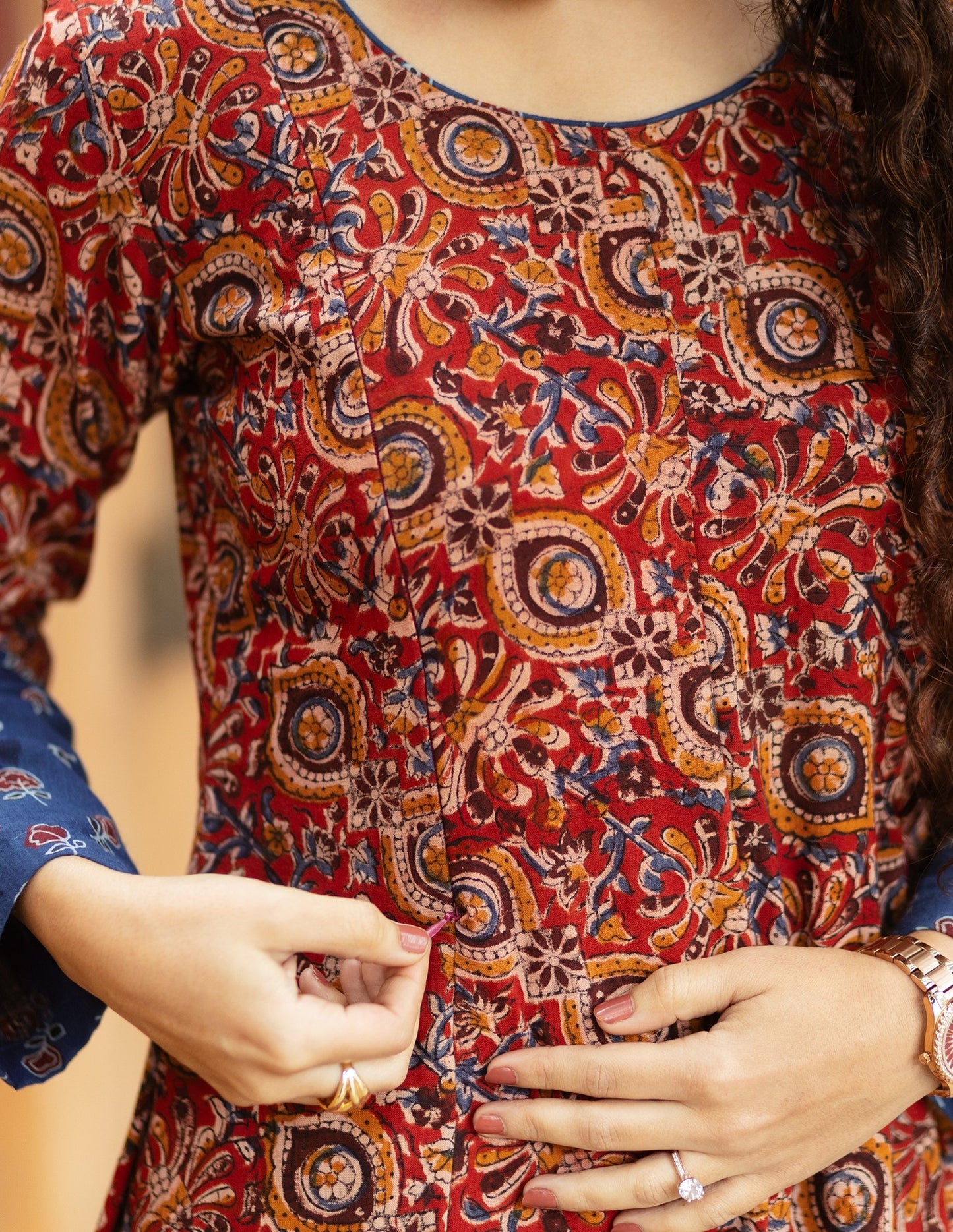 Roopa - Kalamkari Kurti - Feeding