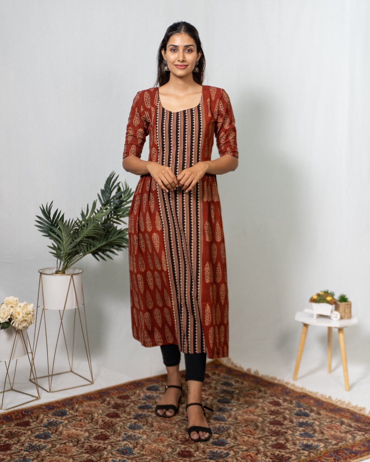 cotton maxi dress india, lightweight handloom cotton dress, sustainable cotton clothing india, eco friendly cotton dress, everyday cotton kurti, office wear cotton kurti, festive floral cotton dress, floral ikat cotton dress, pastel floral dress, elegant cotton dress for festivals, Feeding friendly , Affordable clothing, Chennai brands, Chennai clothing brands