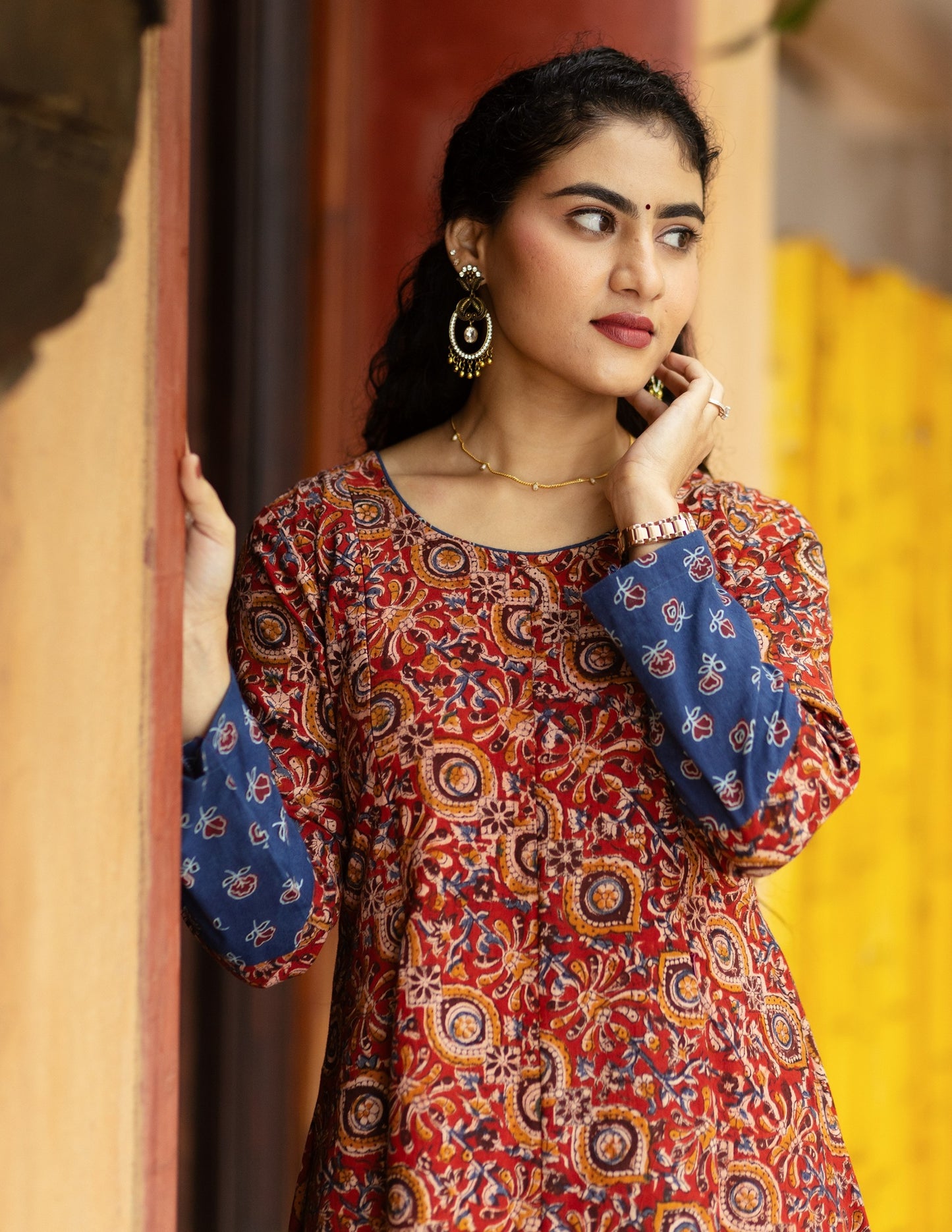 Roopa - Kalamkari Kurti - Feeding