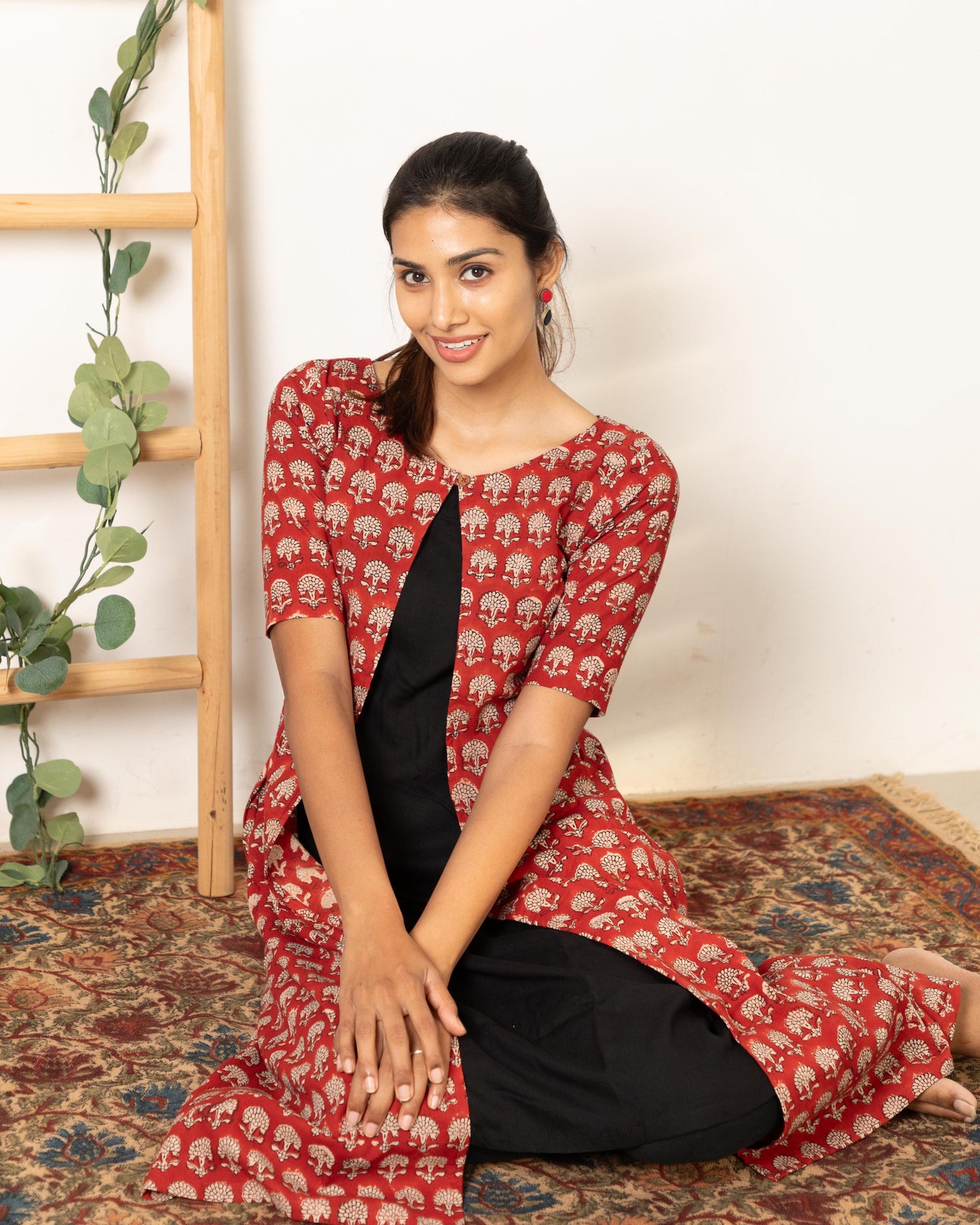 cotton maxi dress india, lightweight handloom cotton dress, sustainable cotton clothing india, eco friendly cotton dress, everyday cotton kurti, office wear cotton kurti, festive floral cotton dress, floral ikat cotton dress, pastel floral dress, elegant cotton dress for festivals, Feeding friendly , Affordable clothing, Chennai brands, Chennai clothing brands