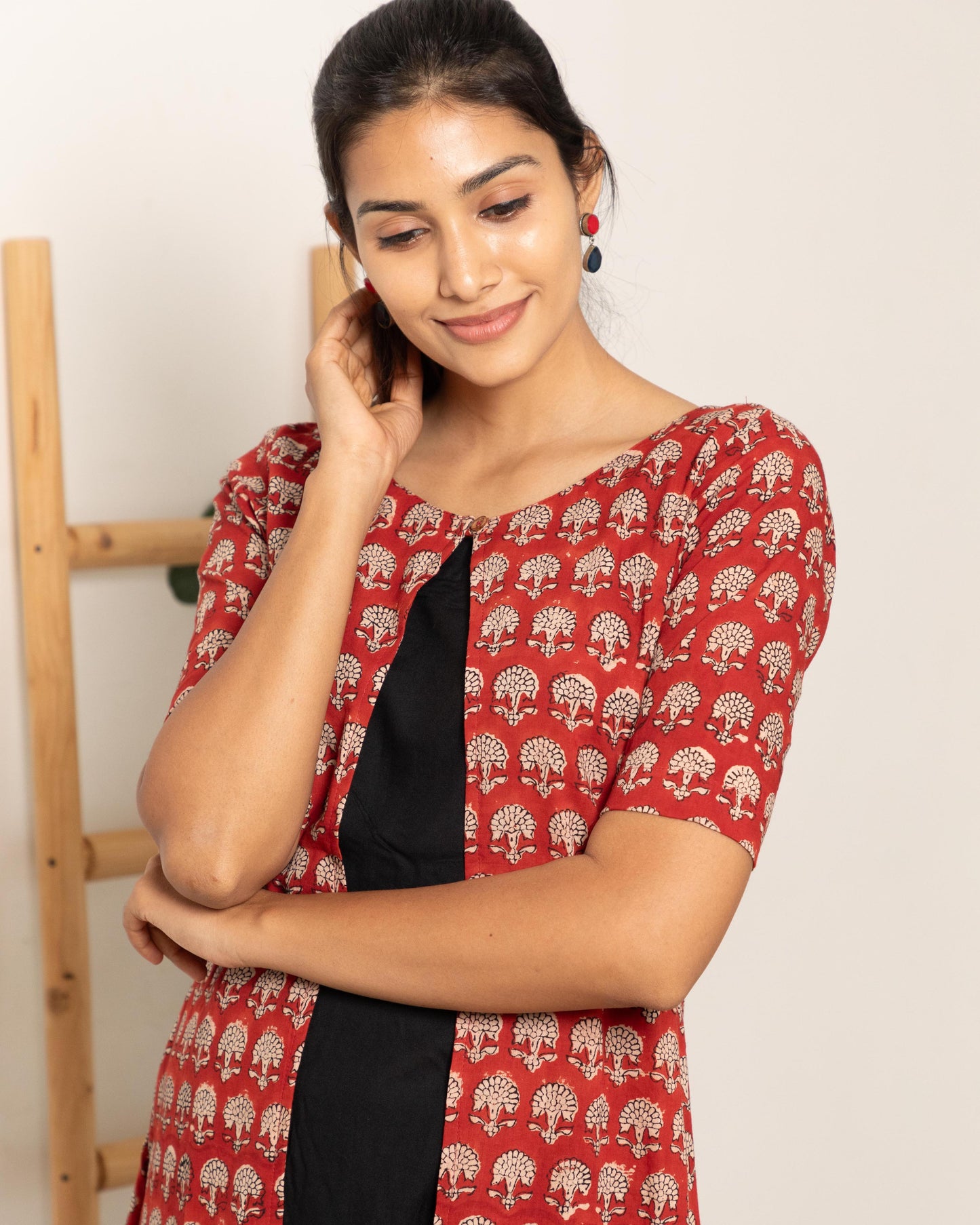 cotton maxi dress india, lightweight handloom cotton dress, sustainable cotton clothing india, eco friendly cotton dress, everyday cotton kurti, office wear cotton kurti, festive floral cotton dress, floral ikat cotton dress, pastel floral dress, elegant cotton dress for festivals, Feeding friendly , Affordable clothing, Chennai brands, Chennai clothing brands