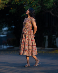 Abhogi - Kalamkari Nursing Dress