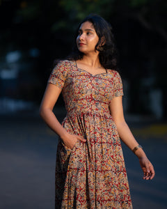 Abhogi - Kalamkari Nursing Dress