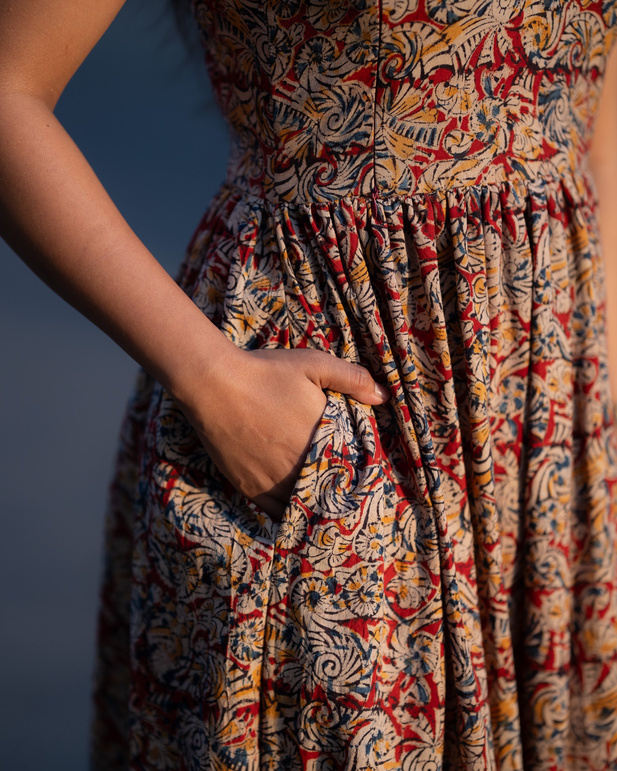 Abhogi - Kalamkari Nursing Dress