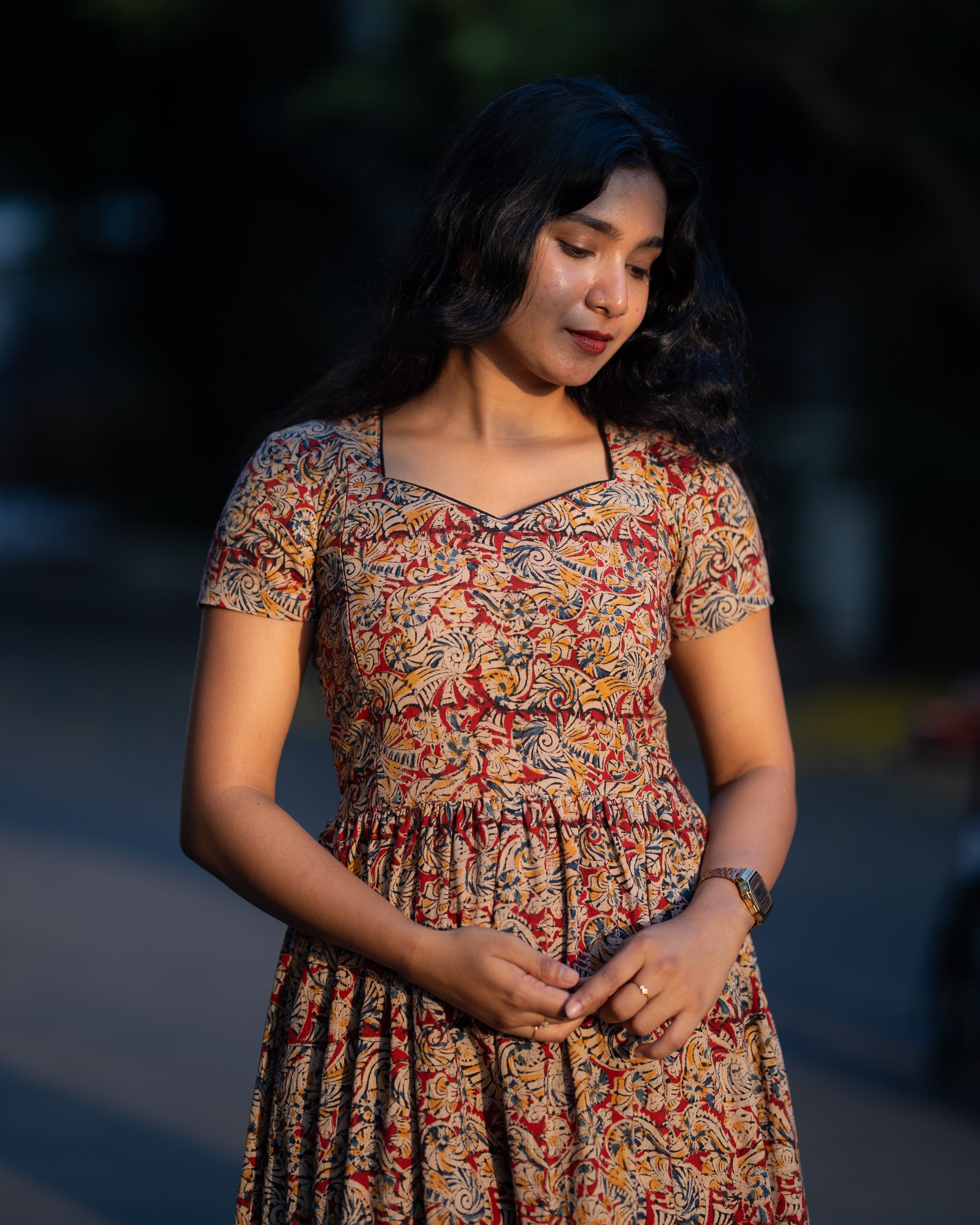 Abhogi - Kalamkari Nursing Dress