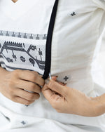Load image into Gallery viewer, Basanti White Cotton Kurti - Nursing

