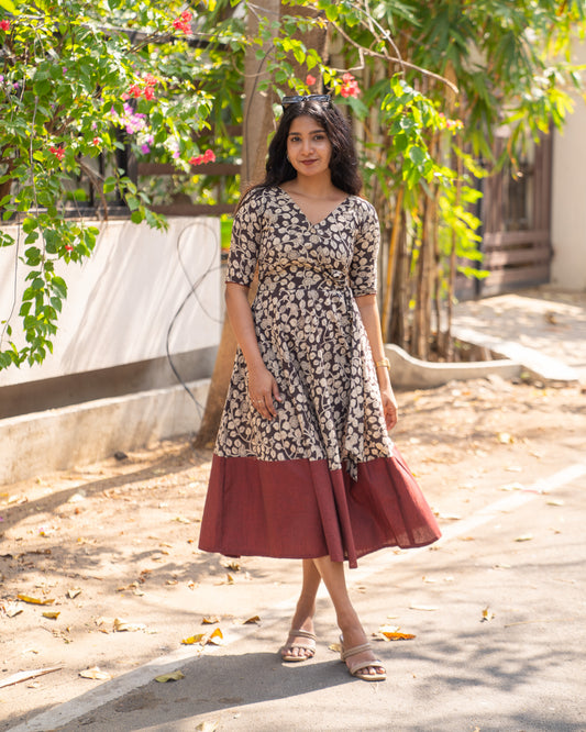 cotton floral dress, floral cotton dress for women, indian floral dress, south indian cotton dress, ikat dress, ikat cotton dress, ikat kurti, ikat cotton kurti, handwoven ikat dress, pochampally ikat kurti, mangalagiri cotton dress, mangalagiri cotton kurti, narayanpet cotton dress, narayanpet cotton kurti, chettinad cotton dress, chettinad cotton kurti, kalamkari cotton dress, kalamkari kurti, block print cotton dress, block print cotton kurti, handloom cotton dress, handloom cotton kurti, feeding dress, 