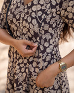 Load image into Gallery viewer, Bhairavi - Kalamkari Nursing Dress- PRE-ORDER
