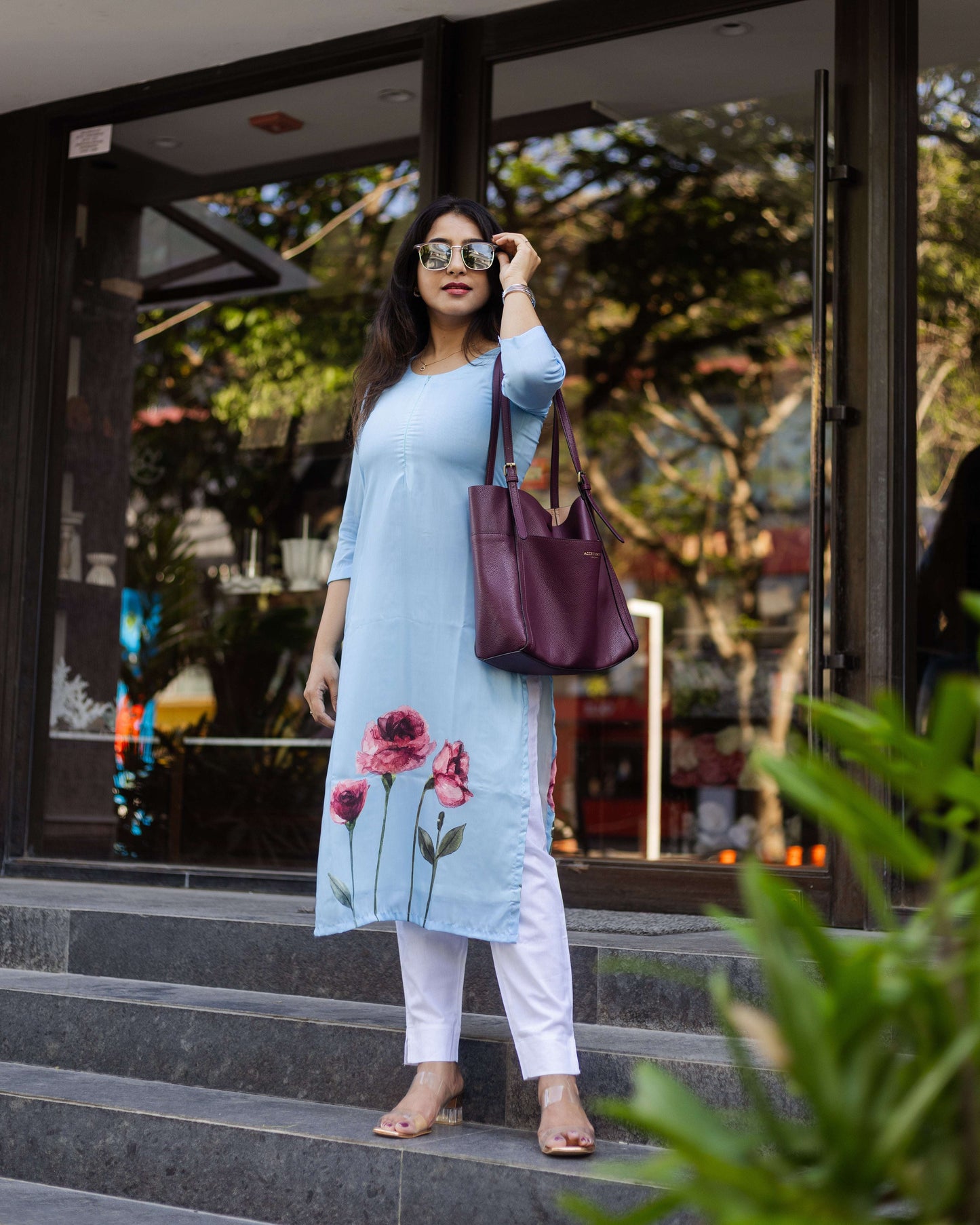 Blue Petals - Feeding & Regular Kurti