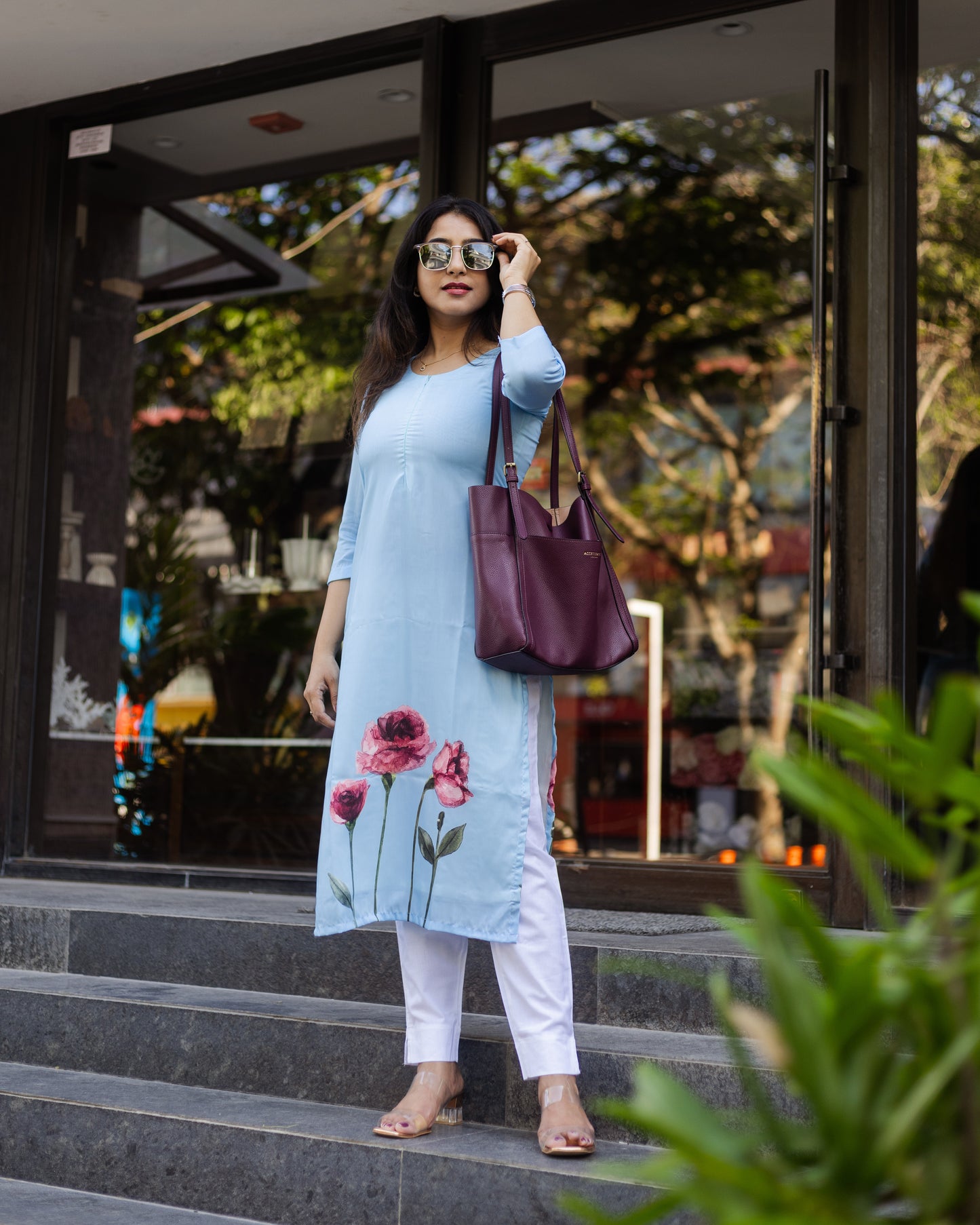 Blue Petals - Feeding & Regular Kurti