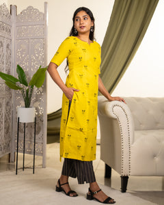 Champa - Cotton Nursing Co-ord set / Kurti Set