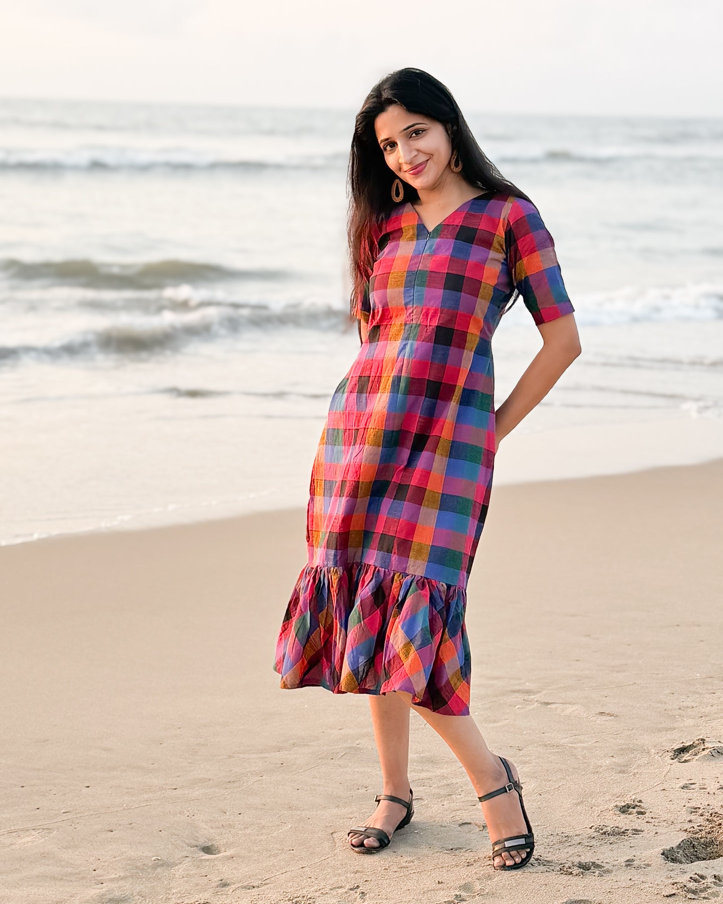 Madras Magic - Feeding Dress