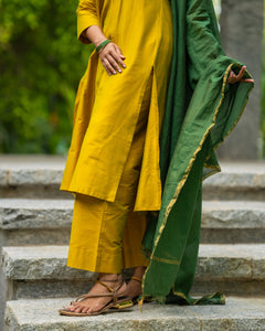 Dhana - Festive Silk Kurti set & Dupatta