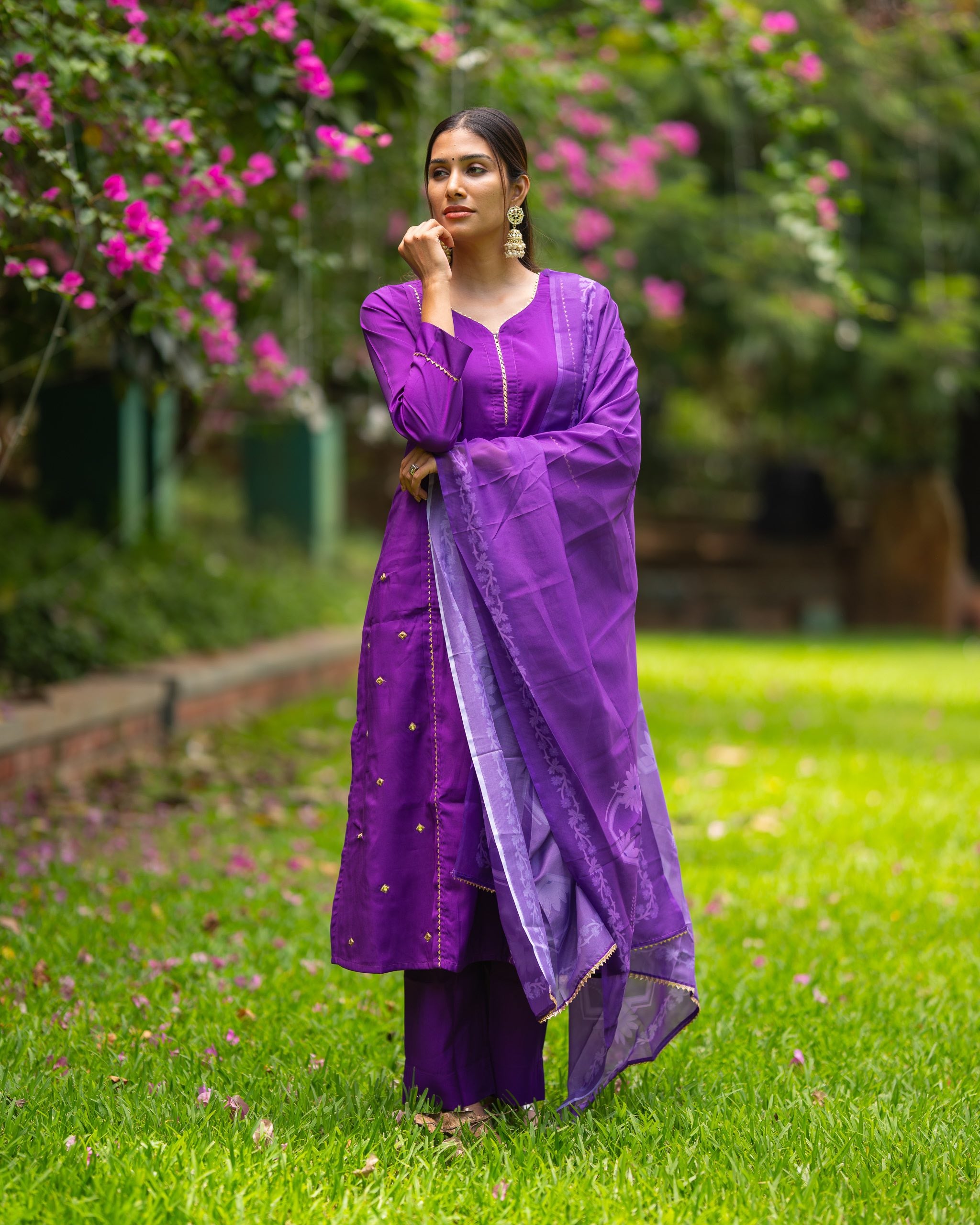 Gaja  - Nursing Festive Silk Kurti set & Dupatta