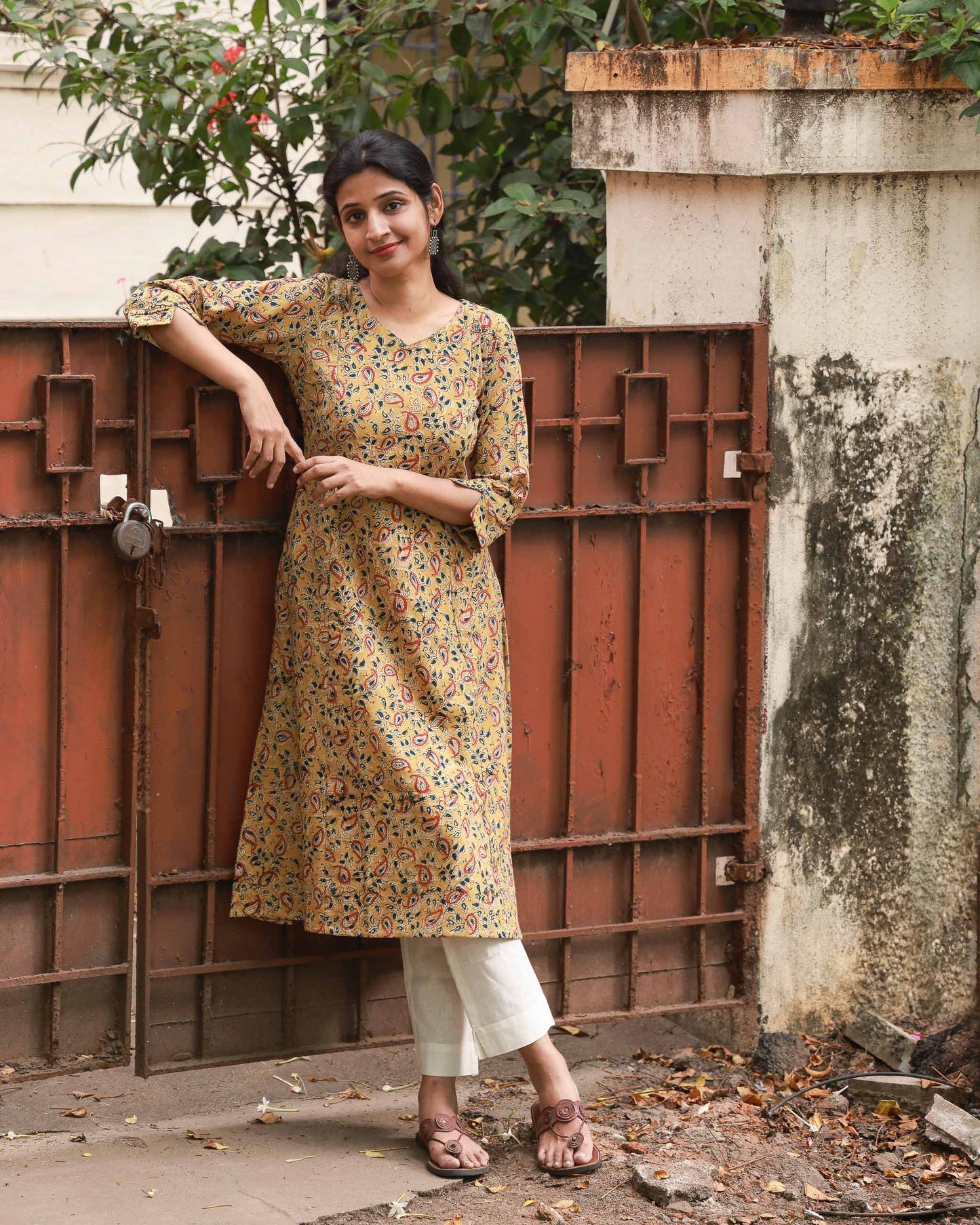 Gita : Kalamkari Kurti Regular
