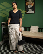 Load image into Gallery viewer, Ivory Bloom - Cotton Kurti / Co-ord set
