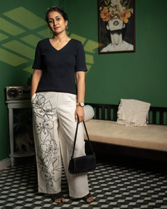 Ivory Bloom - Cotton Kurti / Co-ord set