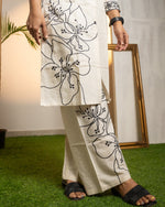Load image into Gallery viewer, Ivory Bloom - Cotton Kurti / Co-ord set
