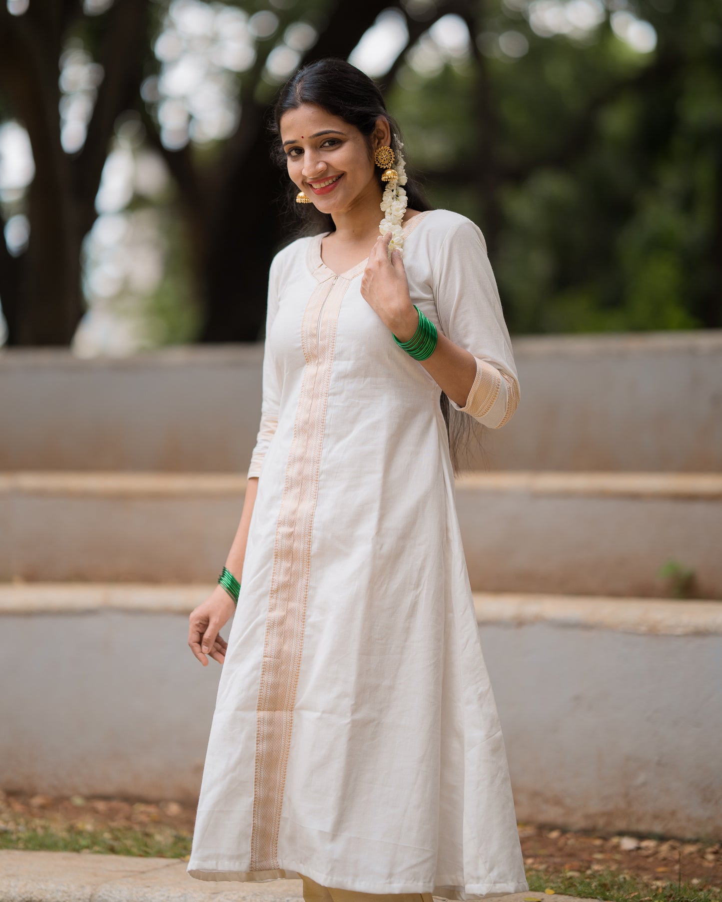 Lakshmi - Mangalgiri Kurti Set - Nursing