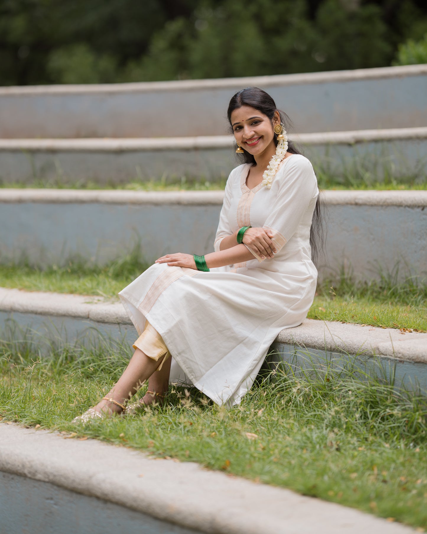 Lakshmi - Mangalgiri Kurti Set - Nursing