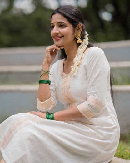 Lakshmi - Mangalgiri Kurti Set - Nursing