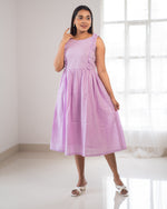 Load image into Gallery viewer, Lilac Breeze - Cotton Regular Dress
