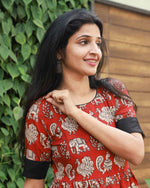 Load image into Gallery viewer, Meera - Kalamkari Dress - Feeding
