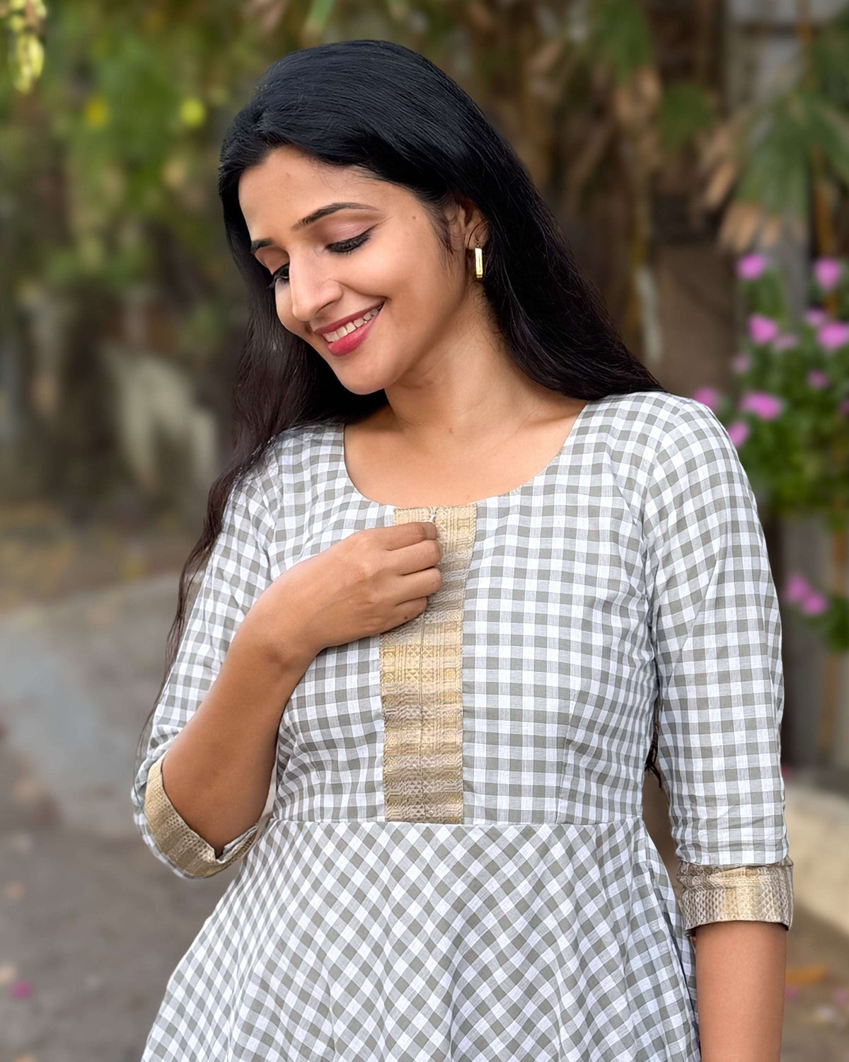Misty Muse - Cotton Dress - Feeding & Regular