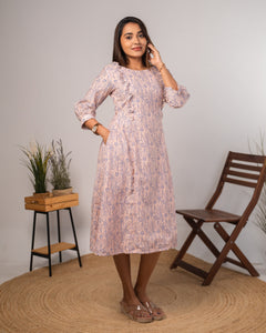 Peach Prism - Cotton Regular Dress