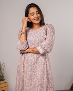 Load image into Gallery viewer, Peach Prism - Cotton Regular Dress
