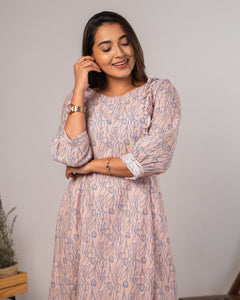 Peach Prism - Cotton Regular Dress