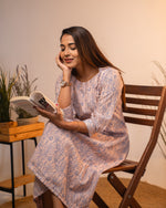Load image into Gallery viewer, Peach Prism - Cotton Regular Dress
