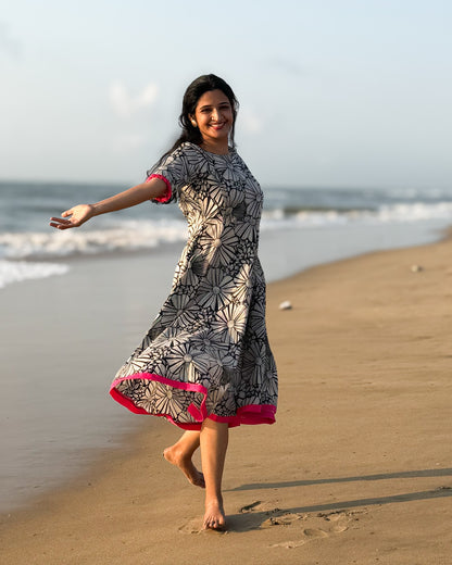 Petal Charm - Cotton Dress - Regular