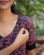 Load image into Gallery viewer, Ranjani - Cotton Nursing Kurti / Dress
