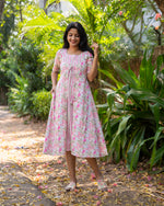 Load image into Gallery viewer, Sahana - Floral Nursing Dress/ Kurti
