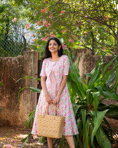 Sahana - Floral Nursing Dress/ Kurti