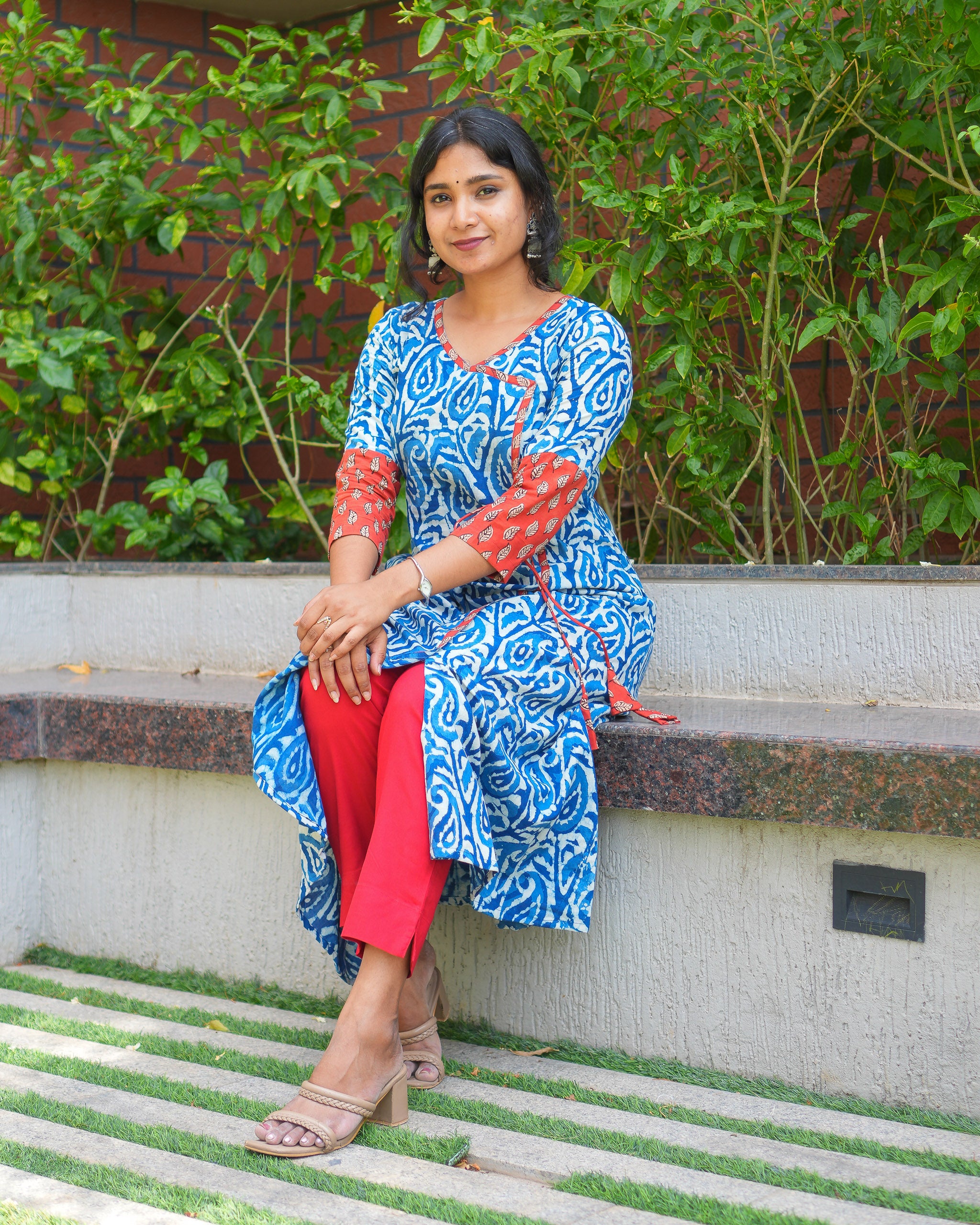 Samudra - Indigo Cotton Regular Kurti