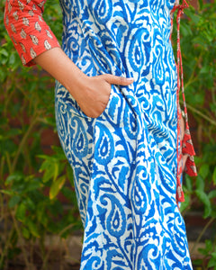 Samudra - Indigo Cotton Regular Kurti