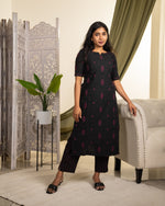 Load image into Gallery viewer, Shyama - Cotton Nursing Co-ord set / Kurti Set
