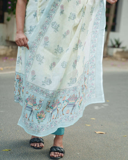Siya Green - Kurti with Dupatta - Regular